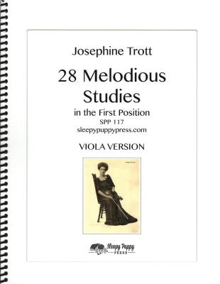 Sleepy Puppy Press - 28 Melodious Studies in the First Position - Trott - Viola Duet - Book