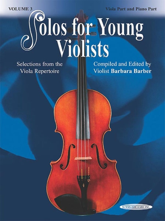 Solos for Young Violists, Volume 3: Selections from the Viola Repertoire - Barber - Viola/Piano - Book