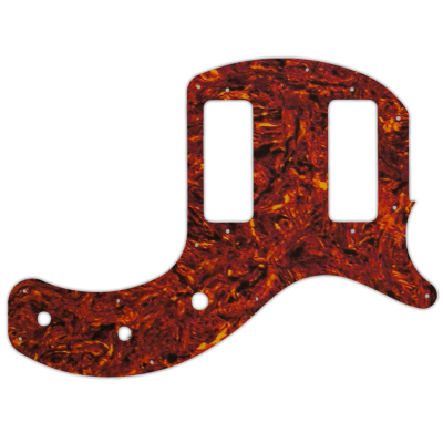 WD Music - Custom Pickguard for Gibson 2019 Les Paul Special Tribute Double Cut - Tortoise Shell/White