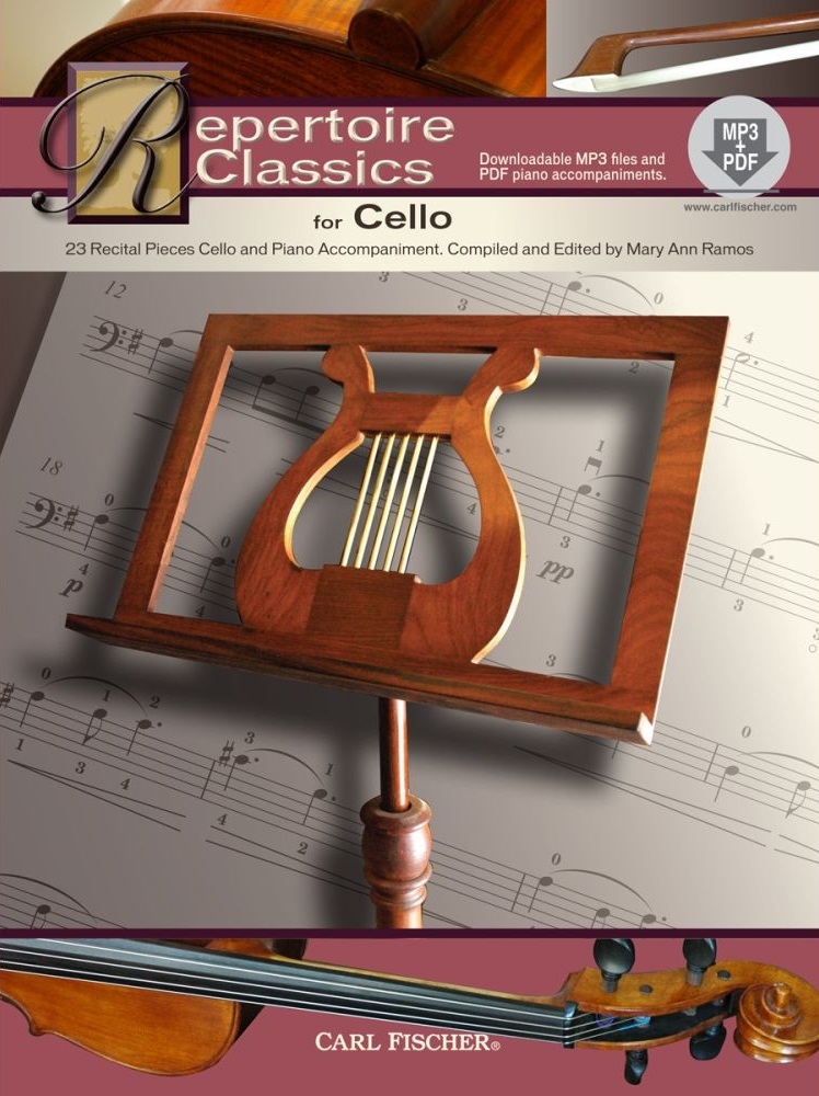 Repertoire Classics for Cello: 23 Recital Pieces - Ramos - Cello/Piano - Book/Media Online
