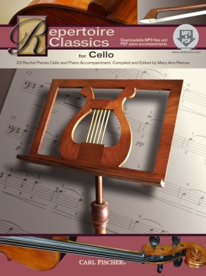 Carl Fischer - Repertoire Classics for Cello: 23 Recital Pieces - Ramos - Cello/Piano - Book/Media Online
