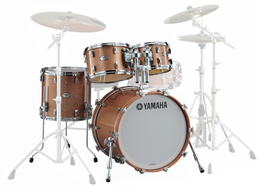 Yamaha - Absolute Hybrid Maple 4-Piece Shell Pack (22,10,12,16) - Pink Champagne Sparkle