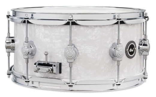 DWe 6.5x14\'\' Snare Drum with Trigger - White Marine Pearl