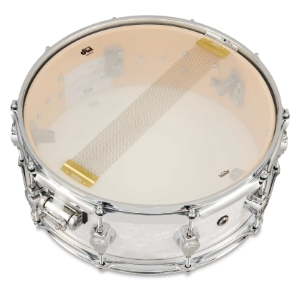 DWe 5x14\'\' Snare Drum with Trigger - White Marine Pearl