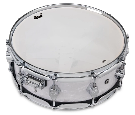 DWe 5x14\'\' Snare Drum with Trigger - White Marine Pearl