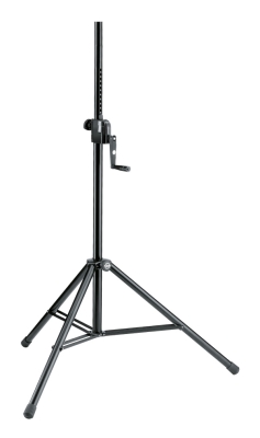 K & M Stands - Adjustable Speaker Stand - Black
