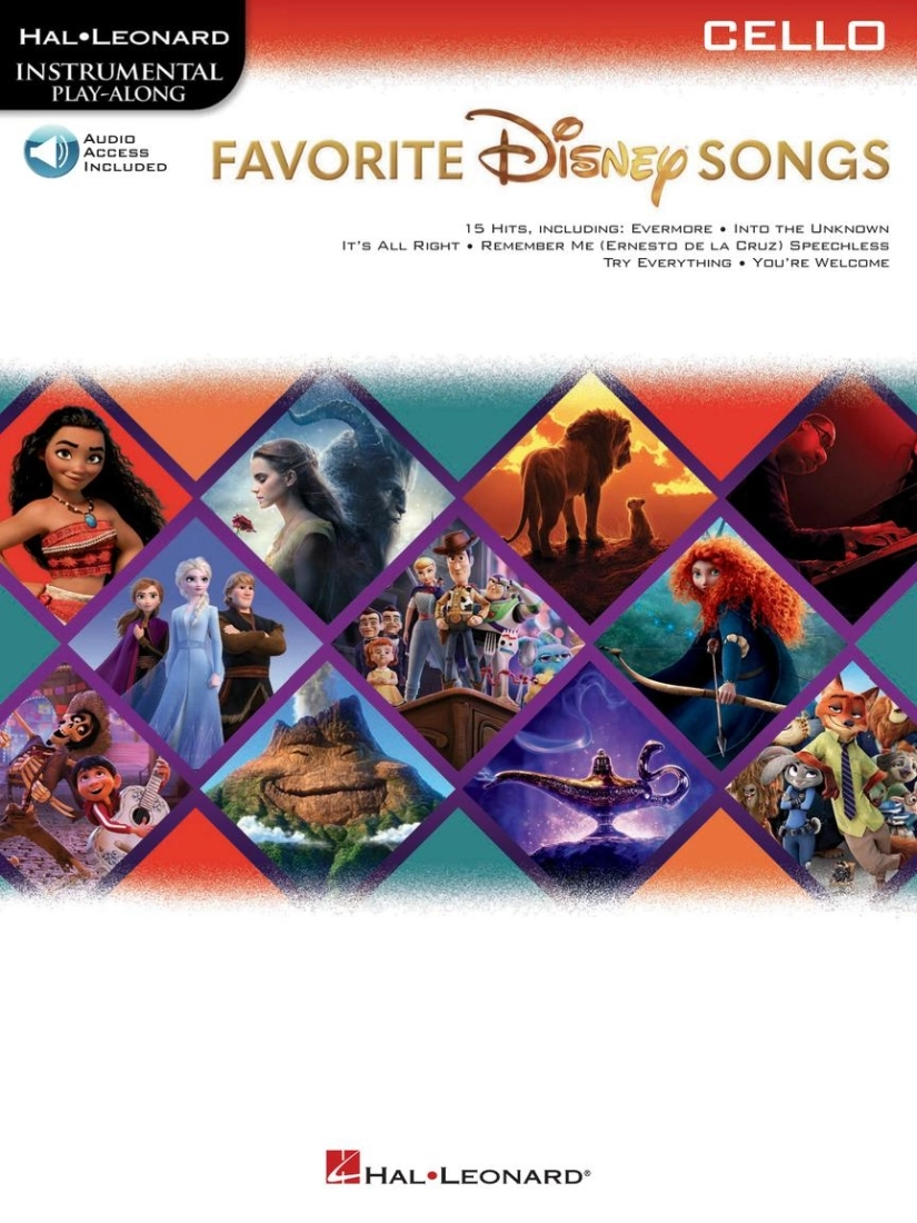 Favorite Disney Songs: Instrumental Play-Along - Cello - Book/Audio Online