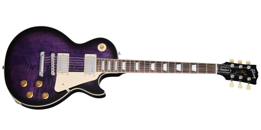 Gibson - Les Paul Standard 50s Figured Top Electric Guitar with Hardshell Case - Dark Purple Burst