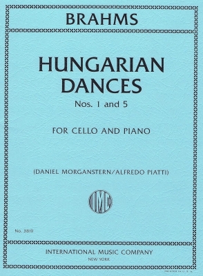 International Music Company - Hungarian Dances, Nos. 1 and 5 - Brahms/Piatti/Morganstern - Cello/Piano - Sheet Music