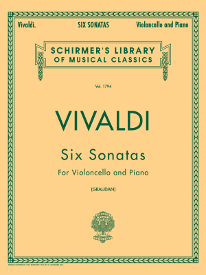 6 Sonatas - Vivaldi/Graudan - Cello/Piano - Book