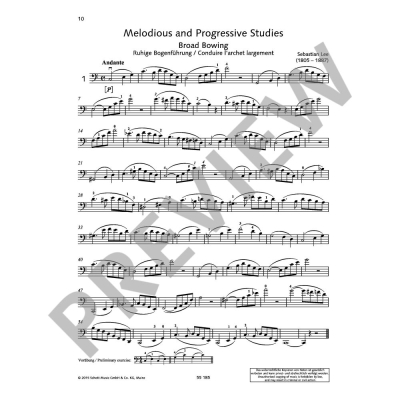 40 Melodious and Progressive Studies, Op. 31 Volume 1 Nos. 1-22 - Lee/Best  - Cello - Book