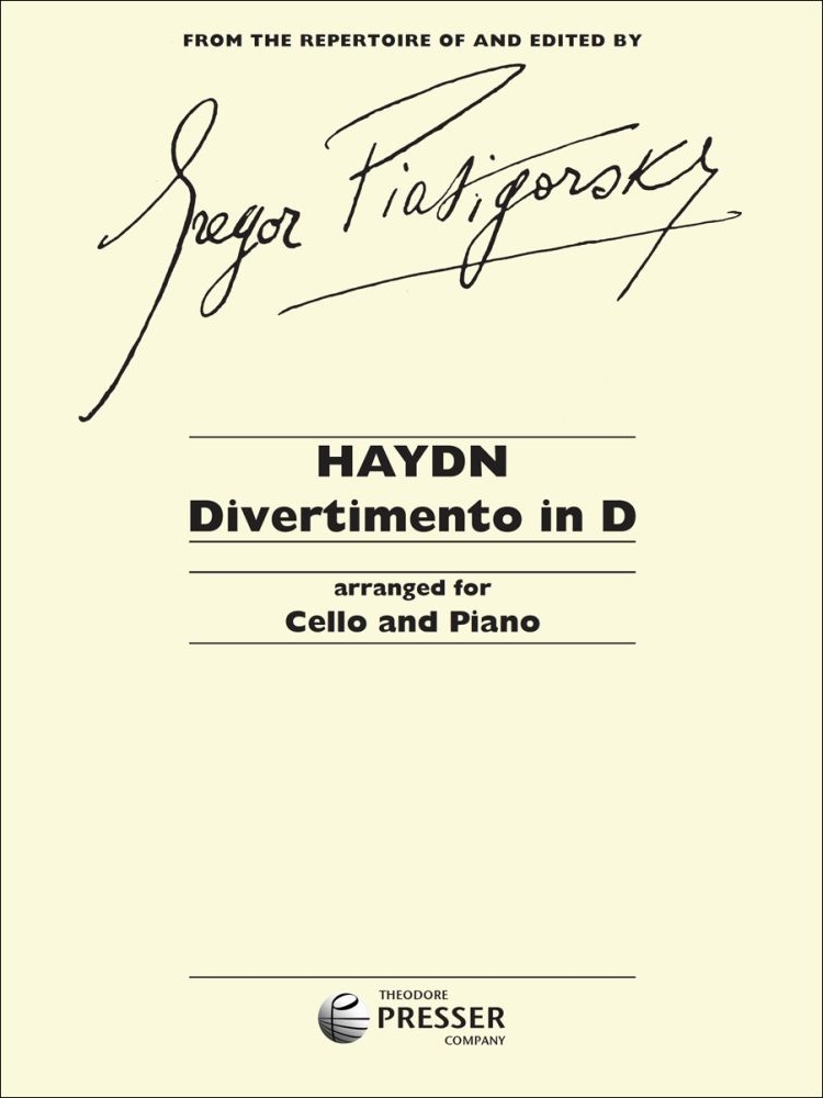 Divertimento In D - Haydn/Piatigorsky - Cello/Piano - Sheet Music