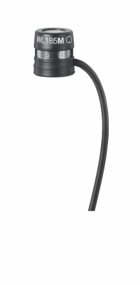 Shure - WL185M Supercardioid Lavalier Microphone - Black w/TGQ Connector