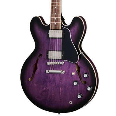 ES-335 Electric Guitar with Hardshell Case - Dark Purple Burst