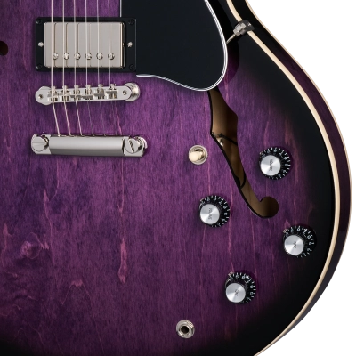 ES-335 Electric Guitar with Hardshell Case - Dark Purple Burst