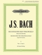 C.F. Peters Corporation - Cello Suites (Transcribed for Double Bass Solo), Vol. 1: Nos. 1-3 - Bach\/Sterlling - Double Bass - Book