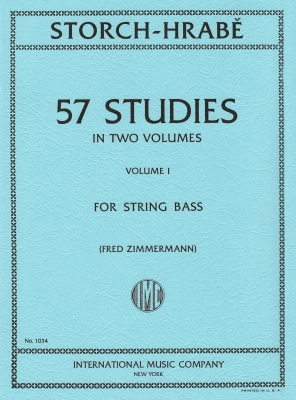 International Music Company - 57 Studies: Volume I - Storch /Hrabe /Findeisen /Zimmermann - Double Bass - Book