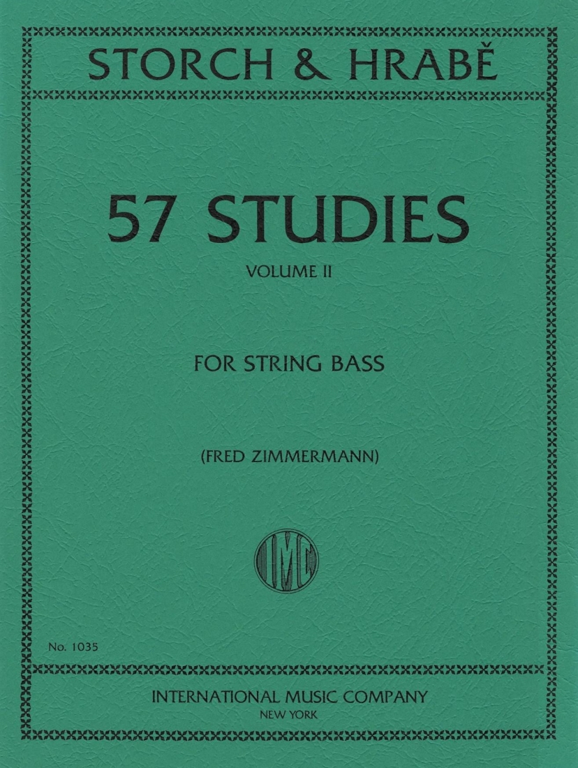 57 Studies: Volume II - Storch /Hrabe /Findeisen /Zimmermann - Double Bass - Book