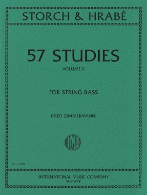International Music Company - 57 Studies: Volume II - Storch /Hrabe /Findeisen /Zimmermann - Double Bass - Book