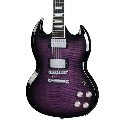 SG Modern Electric Guitar - Dark Purple Burst