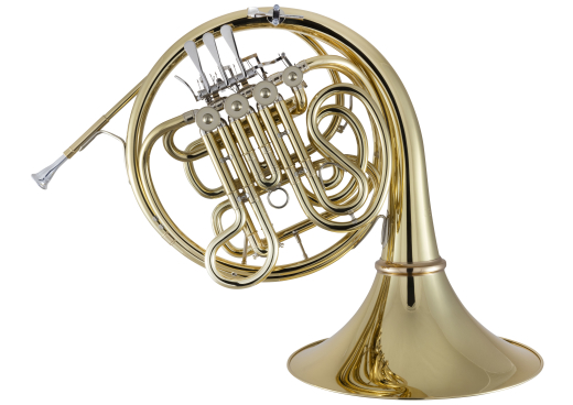 Double French Horn with Geyer Wrap - Clear Lacquer