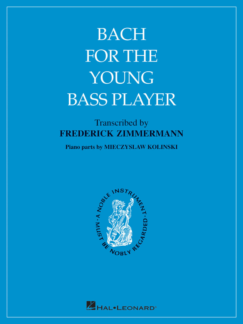 Bach for the Young Bass Player - Bach/Zimmermann/Kolinski - Double Bass/Piano - Book