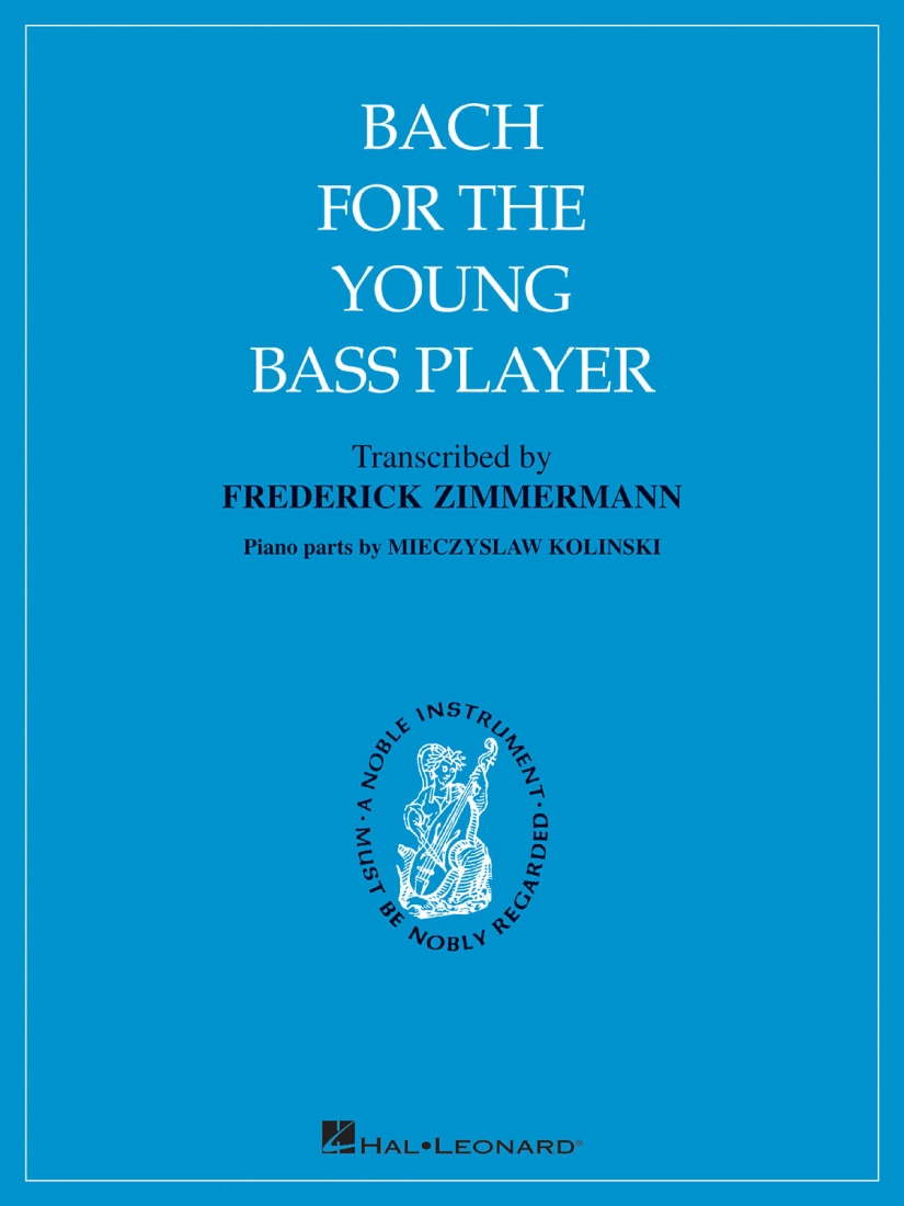 Bach for the Young Bass Player - Bach/Zimmermann/Kolinski - Double Bass/Piano - Book