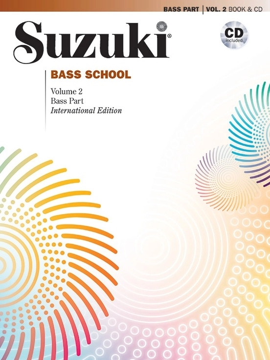 Suzuki Bass School, Volume 2 (International Edition) - Double Bass - Book/CD