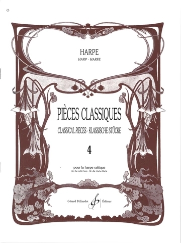 Pieces classiques, Volume 4 - Dentu - Celtic Harp - Book