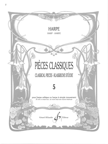 Pieces classiques, Volume 5 - Bouchaud - Celtic Harp - Book