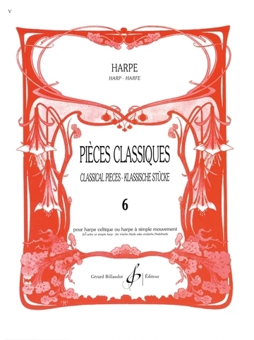 Pieces classiques, Volume 6 - Bouchaud - Celtic Harp - Book
