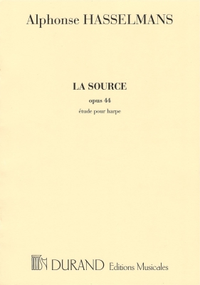 Editions Durand - La Source (Etude), Op. 44 - Hasselmans - Harp - Book