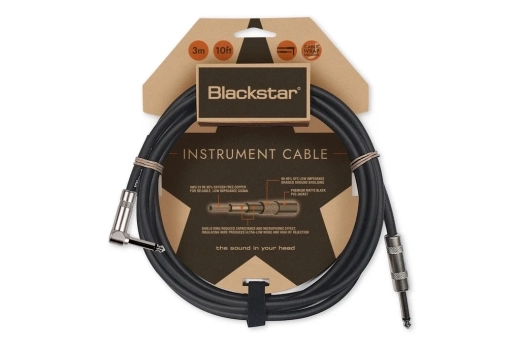 Blackstar Amplification - Standard Straight to Angled 1/4 Instrument Cable - 3m