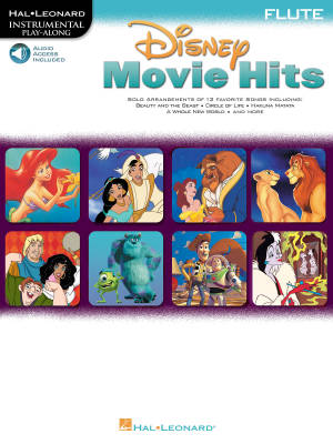 Disney Movie Hits for Flute: Instrumental Play-Along - Book/Audio Online