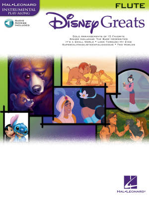 Hal Leonard - Disney Greats for Flute: Instrumental Play-Along - Book/Audio Online