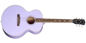 Epiphone - J-180 LS Acoustic\/Electric Guitar with Hardshell Case - Lavender