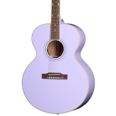 J-180 LS Acoustic/Electric Guitar with Hardshell Case - Lavender