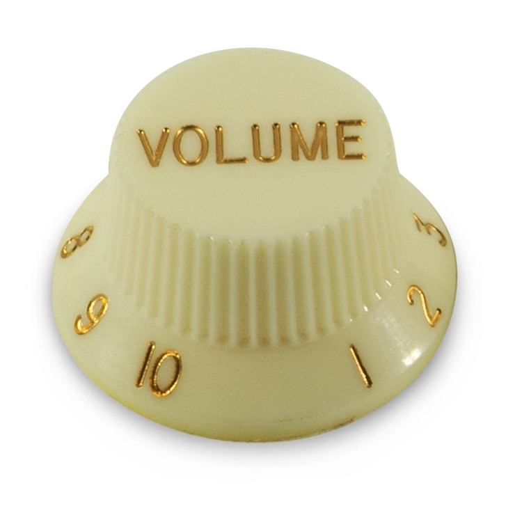 Stratocaster/UFO Style Volume Knob - Parchment