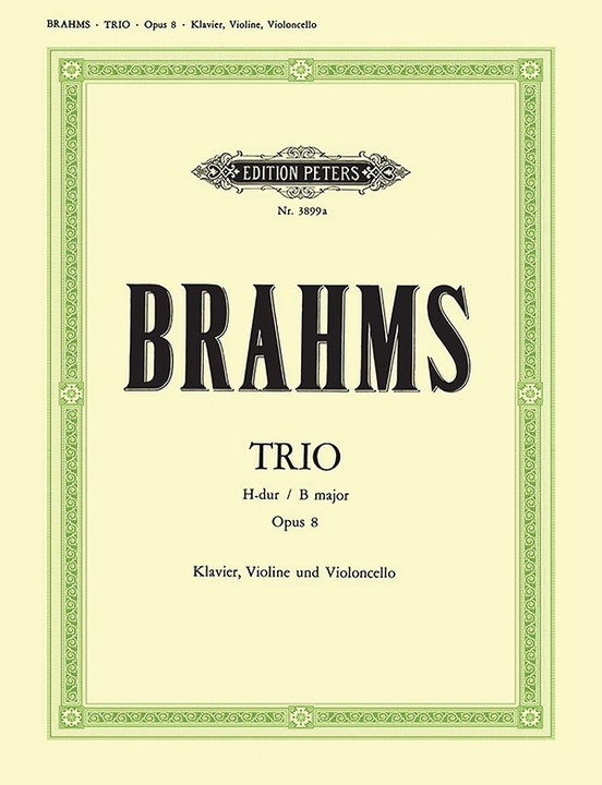 Piano Trio No. 1 in B Op. 8 (Revised Version, 1891) - Brahms/Schumann - Violin/Cello/Piano - Score/Parts