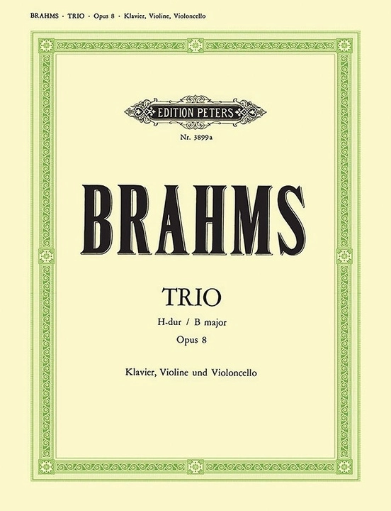 Piano Trio No. 1 in B Op. 8 (Revised Version, 1891) - Brahms/Schumann - Violin/Cello/Piano - Score/Parts