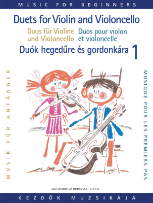Editio Musica Budapest - Duets for Violin and Violoncello for Beginners, Volume 1 - Pejtsik/Vigh - Violin/Cello - Book