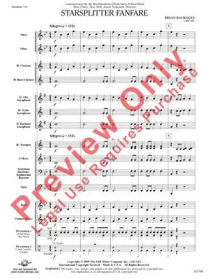 Starsplitter Fanfare - Balmages - Concert Band - Gr. 0.5