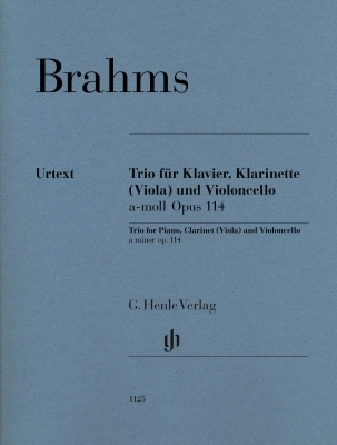 G. Henle Verlag - Trio in A Minor, Op. 114 (Revised Edition) - Brahms/Loose-Einfalt - Clarinet (Viola)/Cello/Piano - Score/Parts