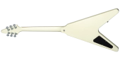 80s Flying V Electric Guitar with Hardshell Case - Classic White