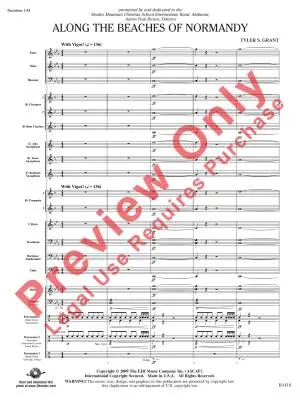 Along the Beaches of Normandy - Grant - Concert Band - Gr. 1.5