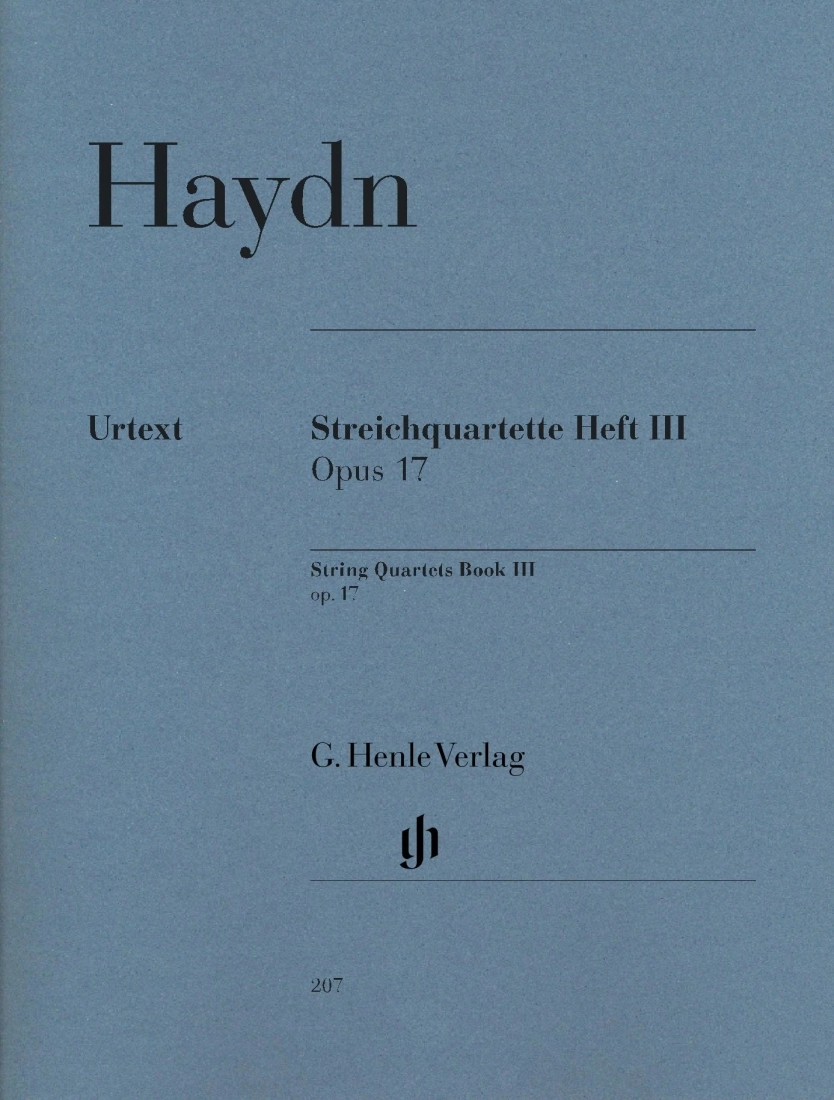 String Quartets, Volume III Op. 17 - Haydn/Feder - String Quartets - Parts Set