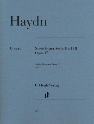 G. Henle Verlag - String Quartets, Volume III Op. 17 - Haydn/Feder - String Quartets - Parts Set