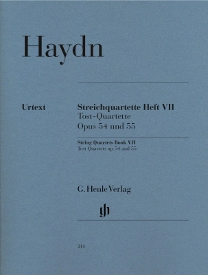 G. Henle Verlag - String Quartets, Volume VII Op.54 and Op.55 (Tost Quartets) - Haydn/Webster - String Quartet - Parts Set