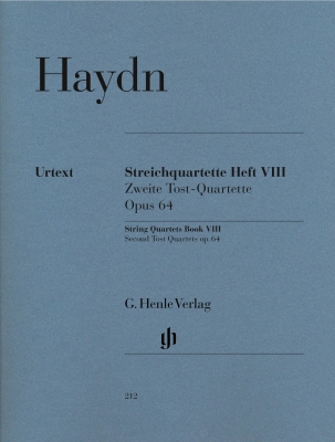 G. Henle Verlag - String Quartets, Volume VIII Op.64 (Second Tost Quartets) - Haydn /Kirkendale /Feder /Saslav - String Quartet - Parts Set