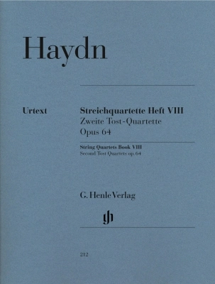 G. Henle Verlag - String Quartets, Volume VIII Op.64 (Second Tost Quartets) - Haydn /Kirkendale /Feder /Saslav - String Quartet - Parts Set